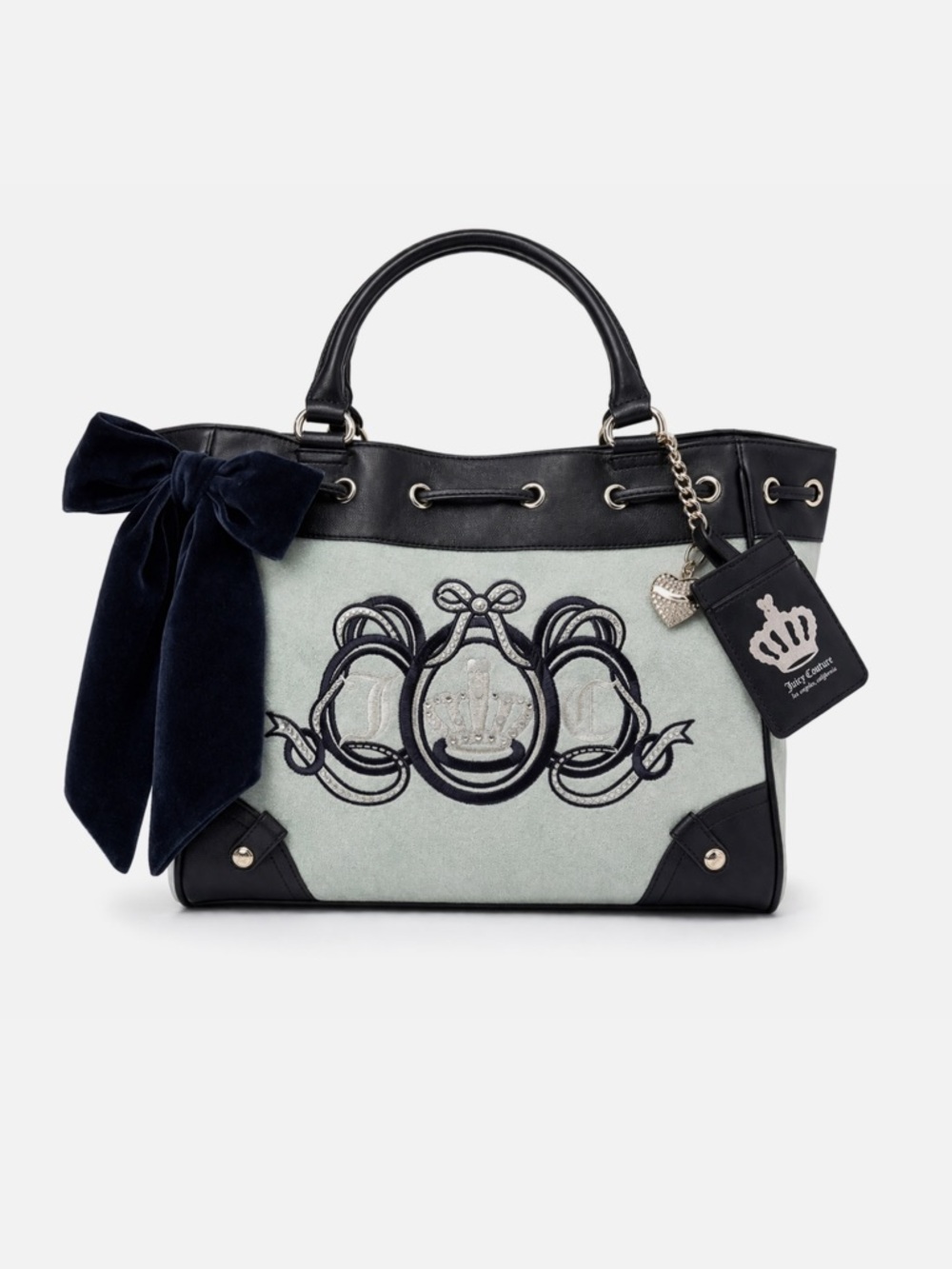 Juicy Couture Lovers Club Pastel Turquoise Regal Blue Daydreamer Tote Handbag